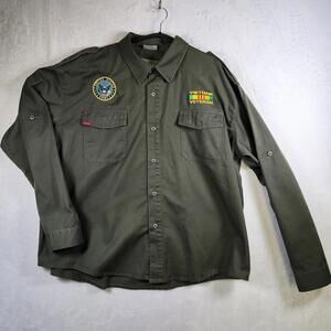 Rothco US Army Vietnam Veteran Embroidered BDU Shirt Green Size‎ 2XL